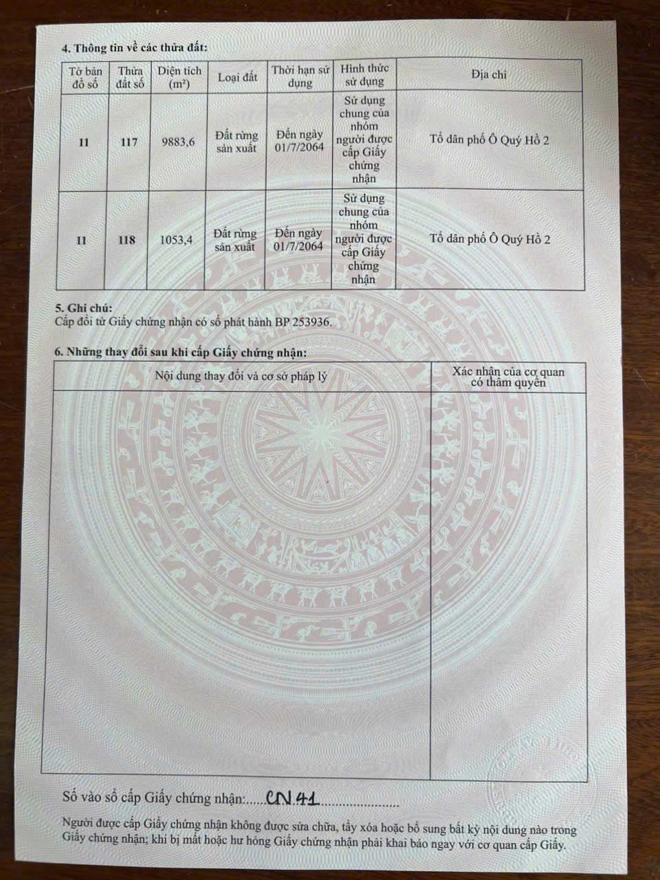 CẦN TIỀN BÁN GẤP 2 THỬA ĐẤT RỪNG